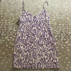 Zara Purple and White Textured Dress.